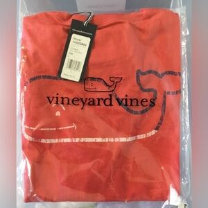 Vineyard Vines Burgee Vintage Whale Sailors Red Short Sleeve Tee Large